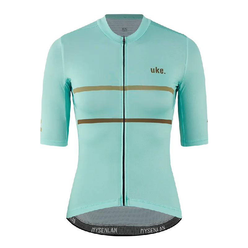 Women's Training Jersey A002-Cyan Soft Jersey Shirt