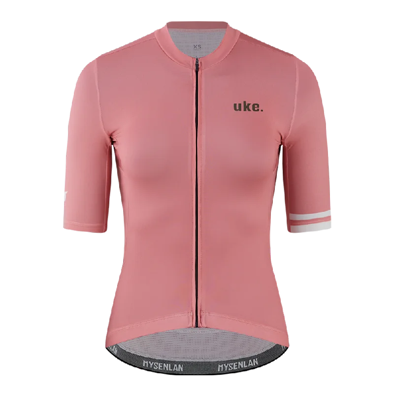 Women's Training Jersey A004-Dusty Rose High Neck Jersey Shirt