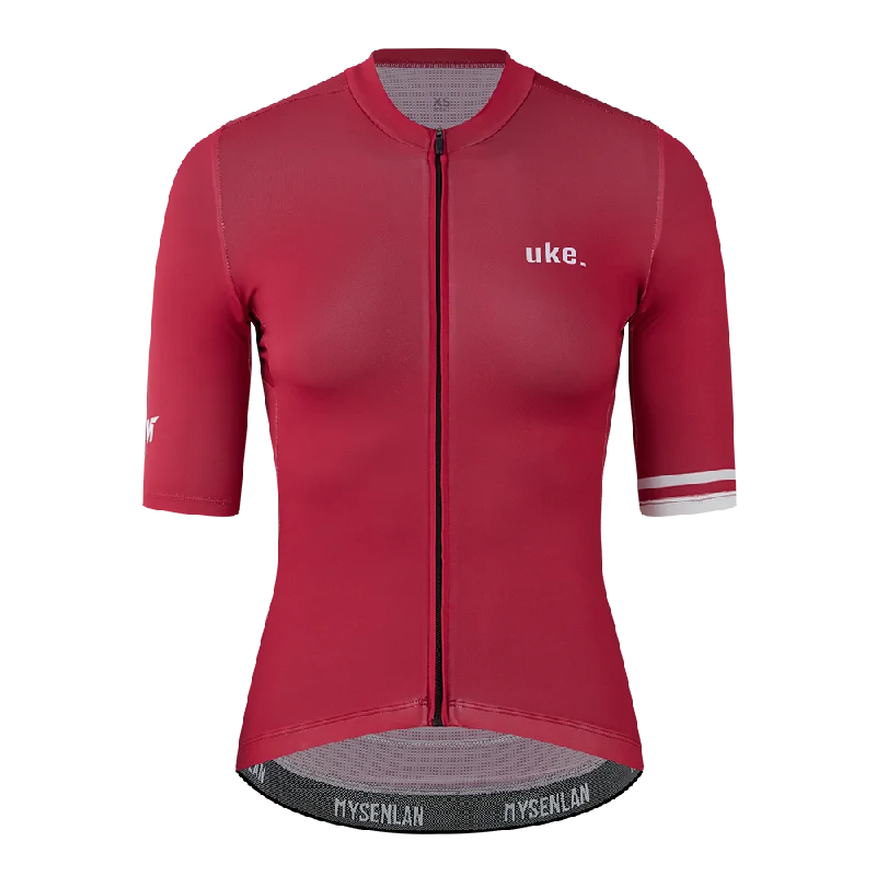 Women's Training Jersey A006-Red Linen Jersey Top