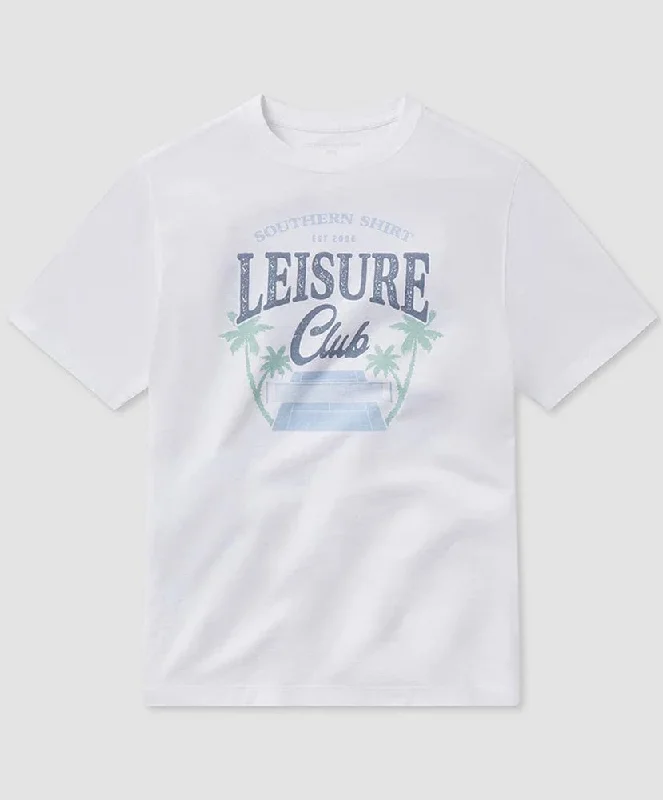 Southern Shirt Co - Leisure Club Tee Ribbed Striped Patterned