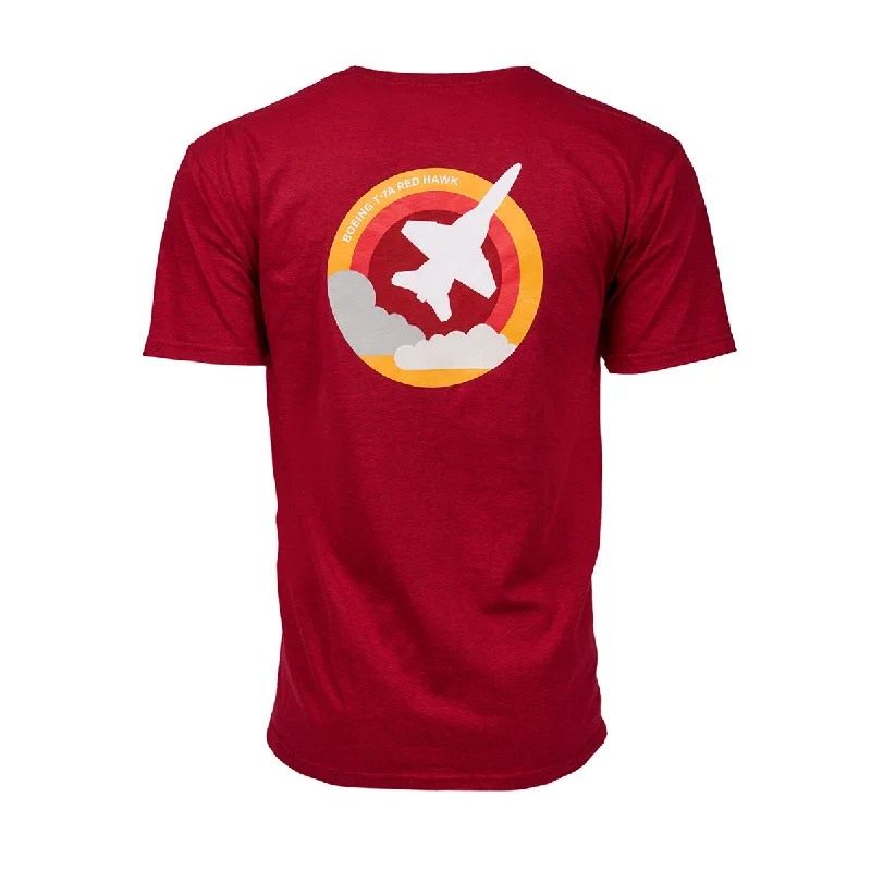 Boeing T-7A Red Hawk Skyward Unisex T-Shirt Solid Print Embellished