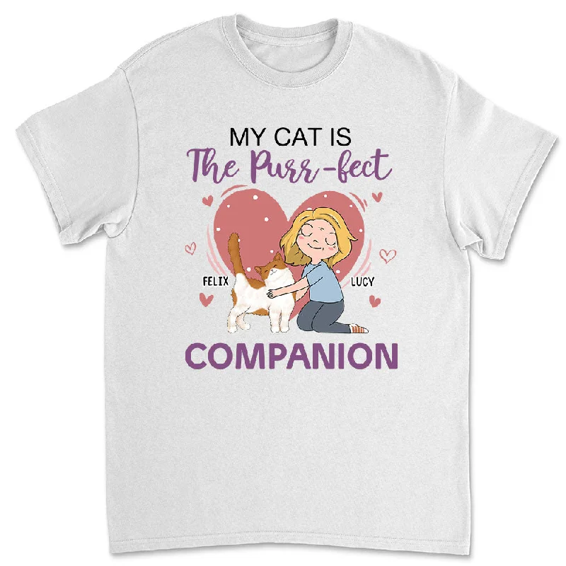 Cats Are Purrfect - Personalized Custom Unisex T-shirt Oversized T-Shirt Spandex breathable