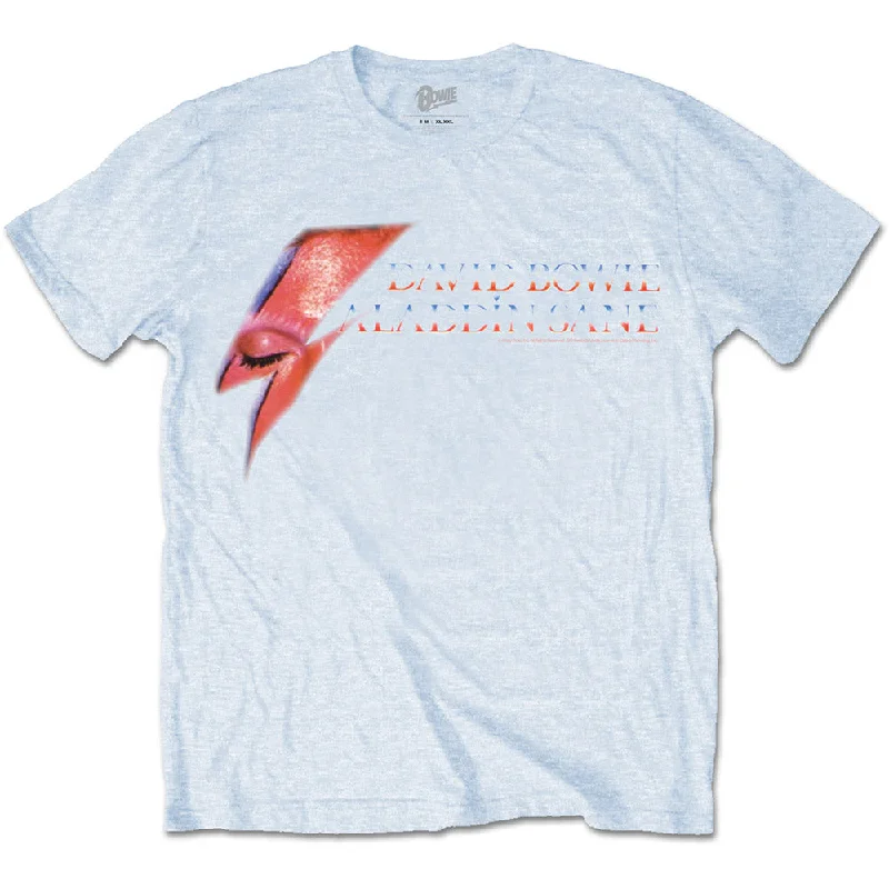 David Bowie | Official Band T-Shirt | Aladdin Sane Eye Flash Oversized T-Shirt Spandex breathable