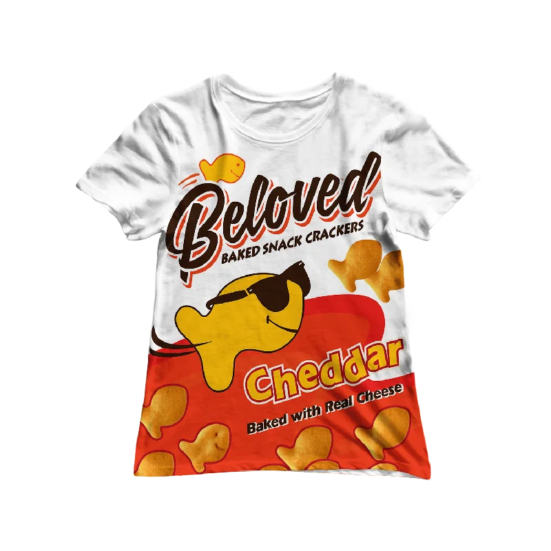 Beloved Goldfish Women's Tee Lace Blend Ribbed Blend Corduroy Blend