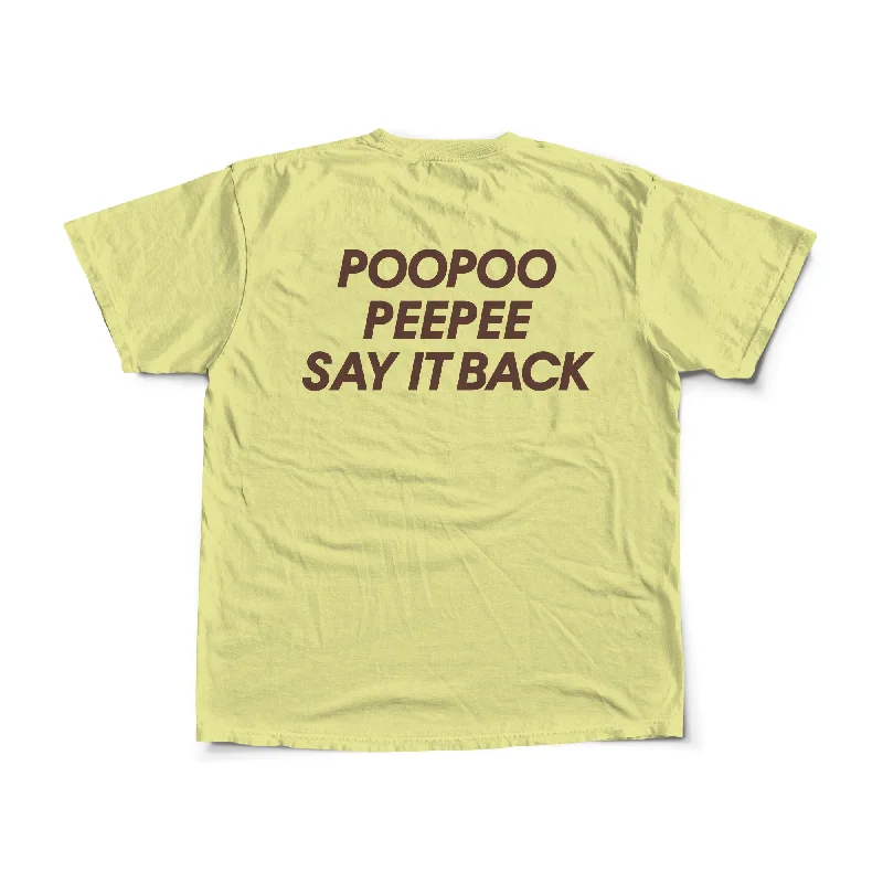 Poopoo Peepee Unisex Tee Chenille Blend Fleece Blend Nylon Blend