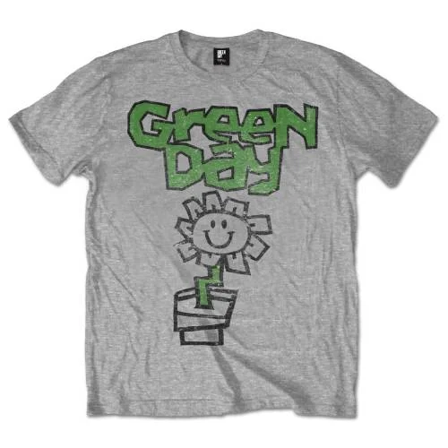 SALE | Green Day | Official Band T-shirt | Flower Pot Welt Pockets Slit Pockets Flap Pockets