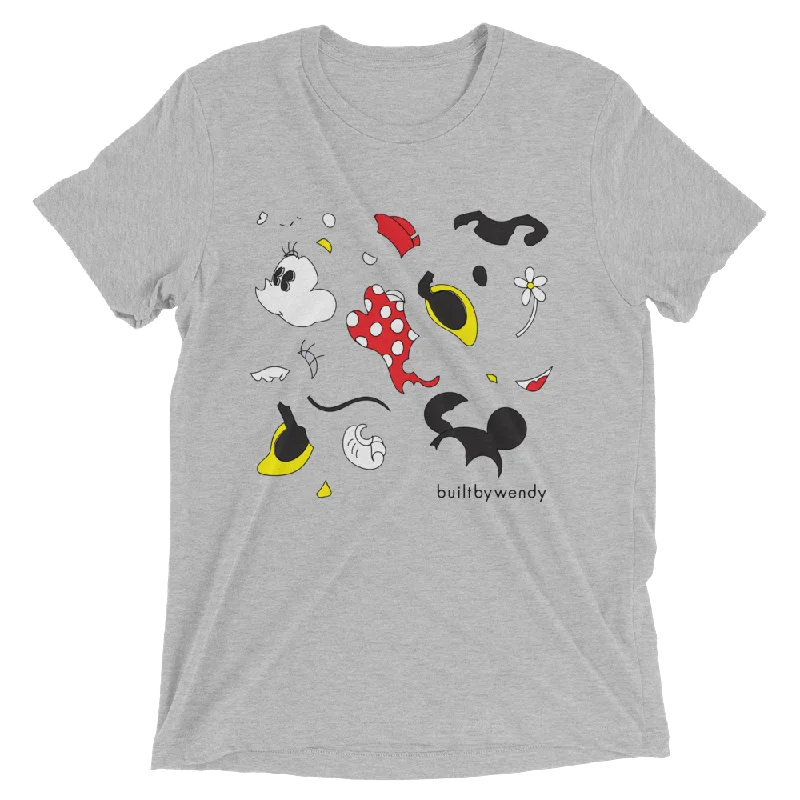 Exploding Lady Mouse T-Shirt Anti-Shrink Durable Soft