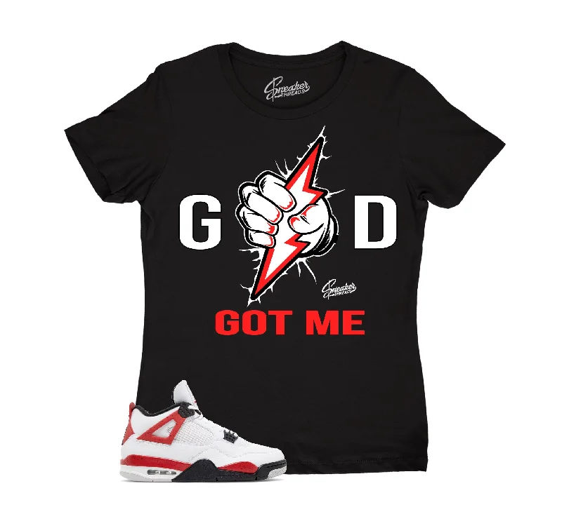 Womens - Red Cement 4 God Got Me Shirt Zippered Buttoned Snapped